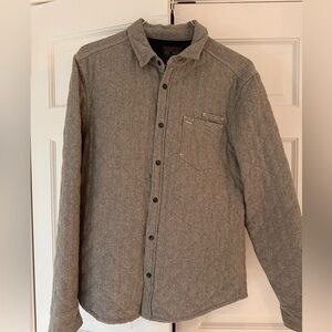 All Saints wool shirt jacket shacket in grey